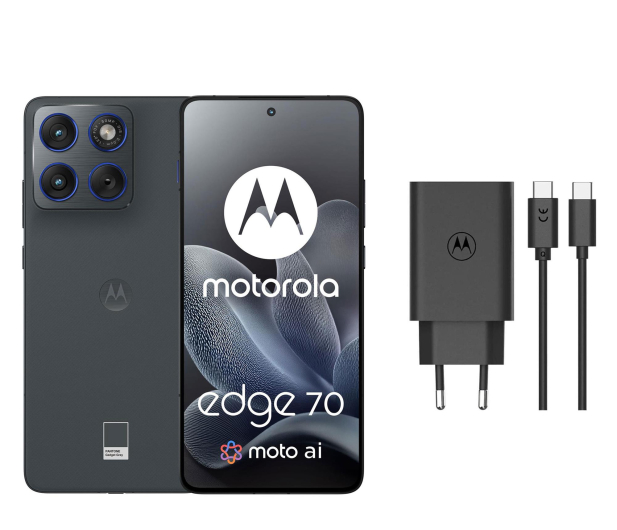 Motorola edge 70 5G 12/512GB Gadget Gray 120Hz + Ładowarka 68W - 1486852 - zdjęcie